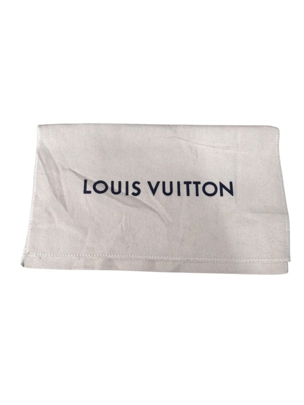 Louis Vuitton Beige Canvas Dust Bag 10X6 Accessories Small Items Clutch Wallet